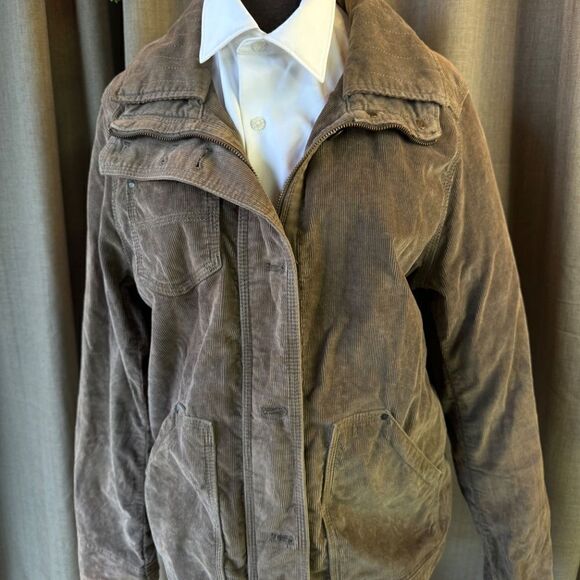 Brown Corduroy Eddie Bauer Chore/Barn Jacket - L - Picture 5 of 13